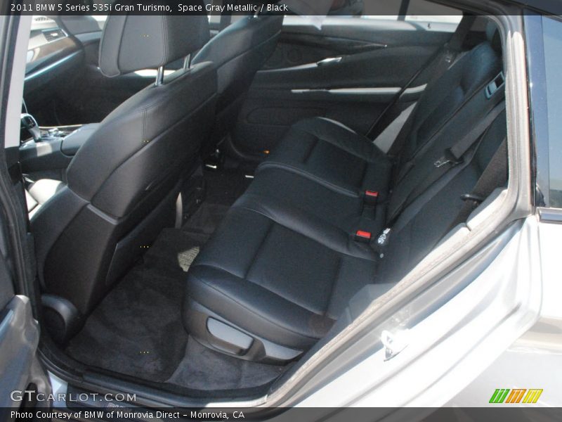 Space Gray Metallic / Black 2011 BMW 5 Series 535i Gran Turismo