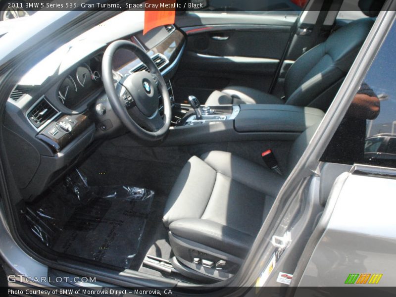Space Gray Metallic / Black 2011 BMW 5 Series 535i Gran Turismo