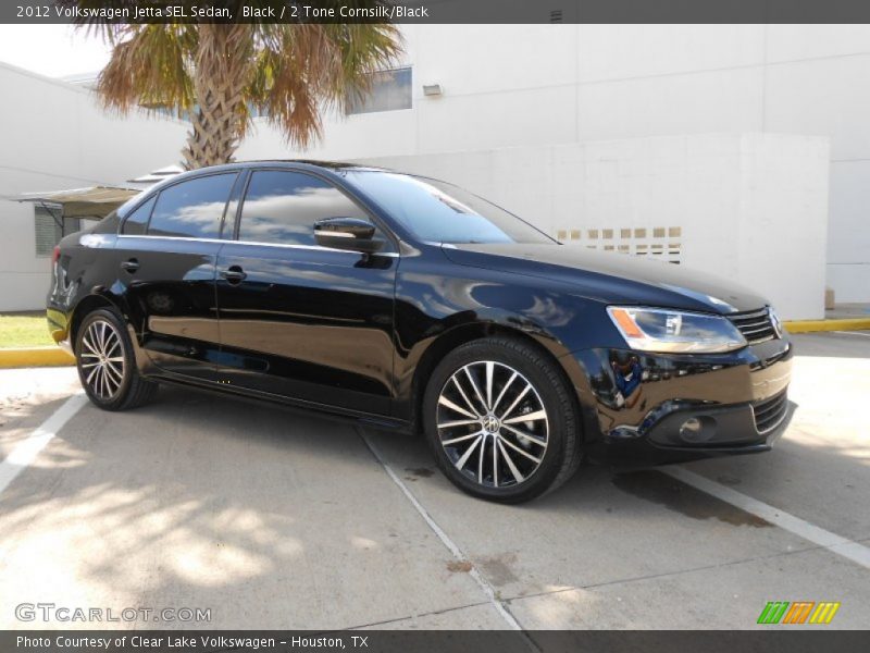 Black / 2 Tone Cornsilk/Black 2012 Volkswagen Jetta SEL Sedan
