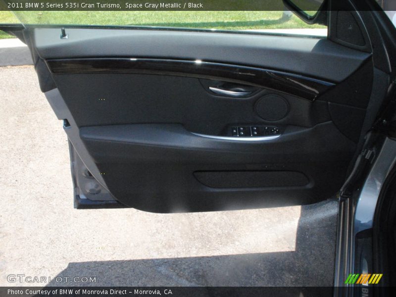 Space Gray Metallic / Black 2011 BMW 5 Series 535i Gran Turismo