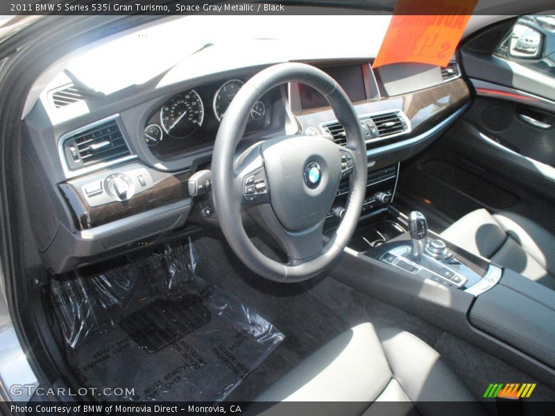 Space Gray Metallic / Black 2011 BMW 5 Series 535i Gran Turismo