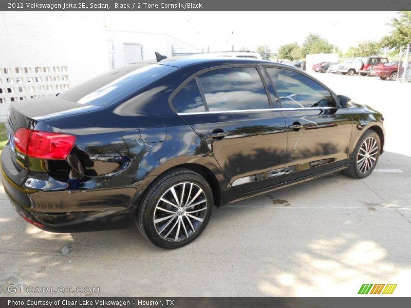 Black / 2 Tone Cornsilk/Black 2012 Volkswagen Jetta SEL Sedan