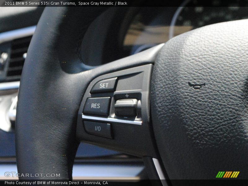 Space Gray Metallic / Black 2011 BMW 5 Series 535i Gran Turismo