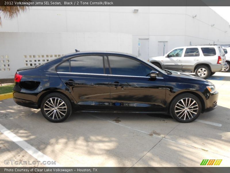 Black / 2 Tone Cornsilk/Black 2012 Volkswagen Jetta SEL Sedan