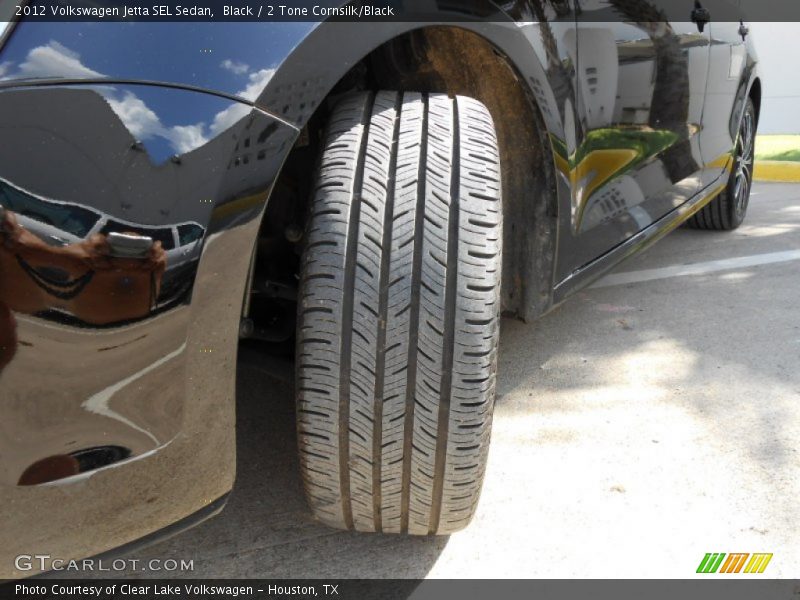 Black / 2 Tone Cornsilk/Black 2012 Volkswagen Jetta SEL Sedan