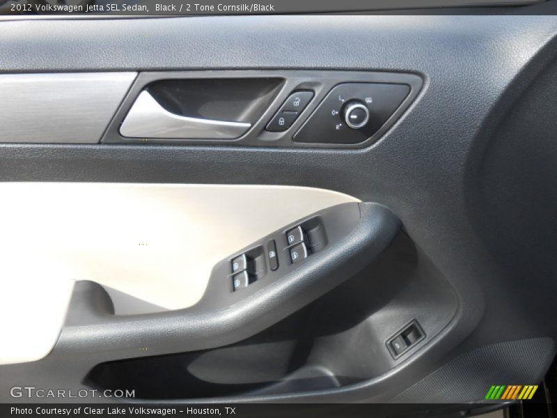 Black / 2 Tone Cornsilk/Black 2012 Volkswagen Jetta SEL Sedan