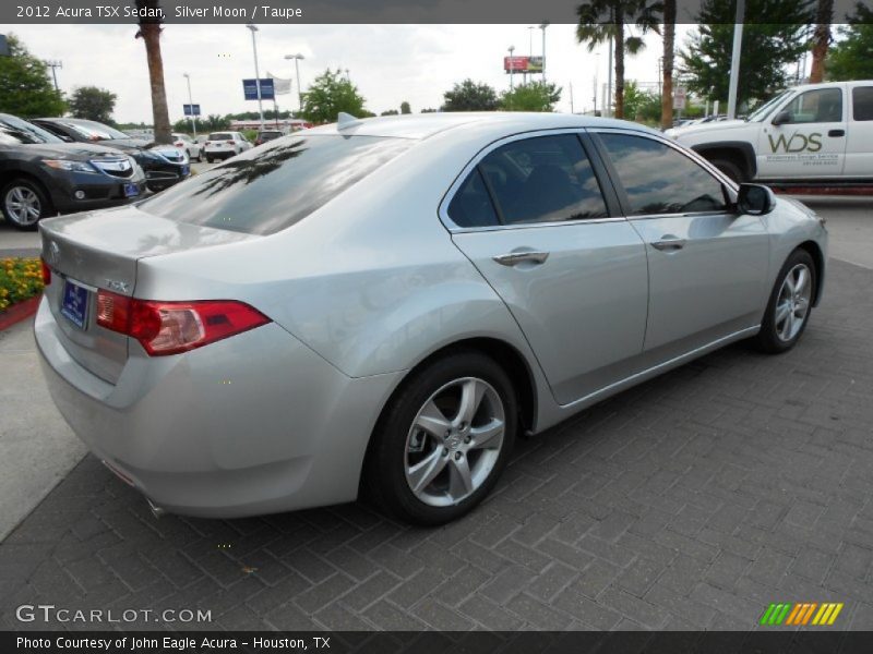 Silver Moon / Taupe 2012 Acura TSX Sedan