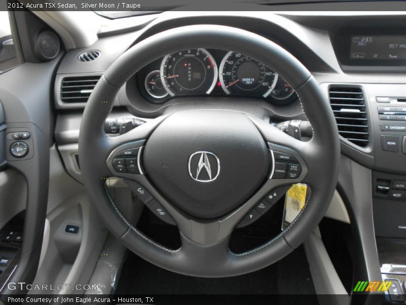 Silver Moon / Taupe 2012 Acura TSX Sedan