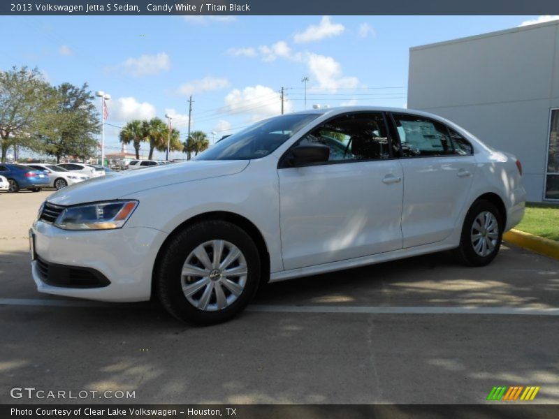Candy White / Titan Black 2013 Volkswagen Jetta S Sedan