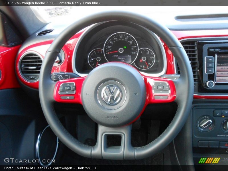Tornado Red / Titan Black 2012 Volkswagen Beetle 2.5L
