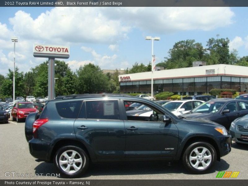 Black Forest Pearl / Sand Beige 2012 Toyota RAV4 Limited 4WD