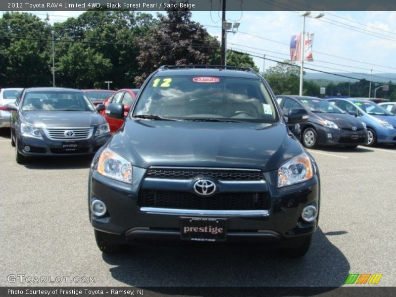 Black Forest Pearl / Sand Beige 2012 Toyota RAV4 Limited 4WD