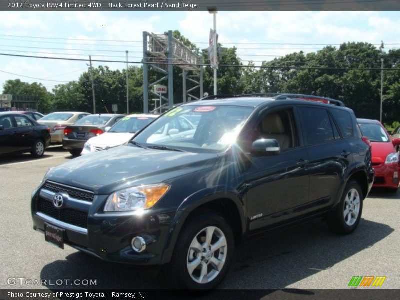 Black Forest Pearl / Sand Beige 2012 Toyota RAV4 Limited 4WD