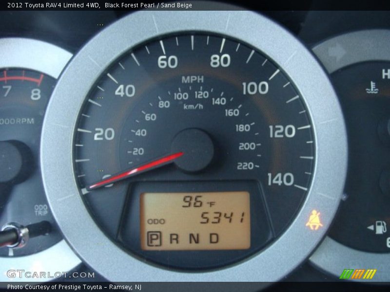 Black Forest Pearl / Sand Beige 2012 Toyota RAV4 Limited 4WD