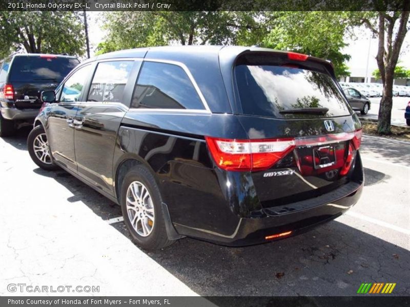 Crystal Black Pearl / Gray 2011 Honda Odyssey EX-L