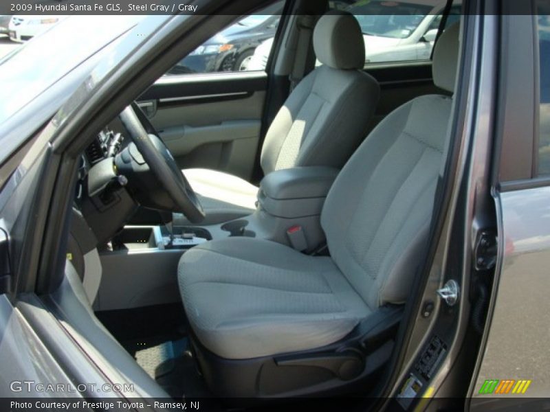 Steel Gray / Gray 2009 Hyundai Santa Fe GLS