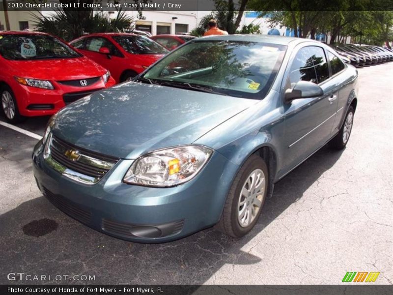 Silver Moss Metallic / Gray 2010 Chevrolet Cobalt LT Coupe