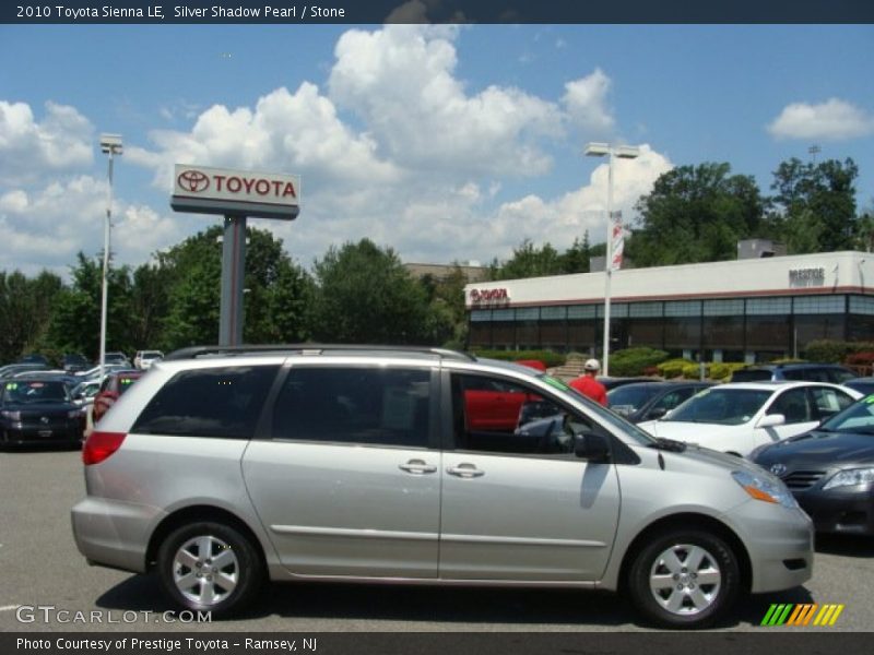 Silver Shadow Pearl / Stone 2010 Toyota Sienna LE