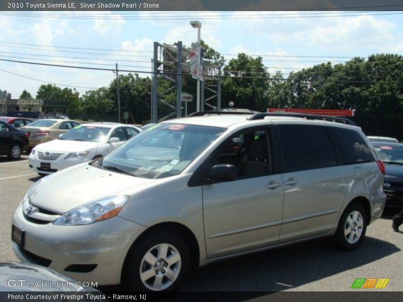 Silver Shadow Pearl / Stone 2010 Toyota Sienna LE