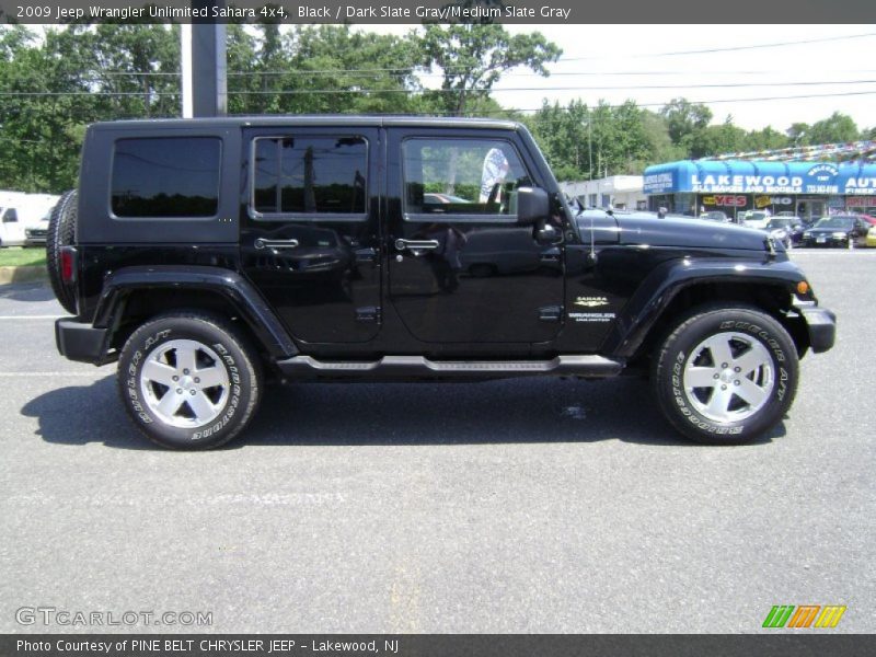 Black / Dark Slate Gray/Medium Slate Gray 2009 Jeep Wrangler Unlimited Sahara 4x4
