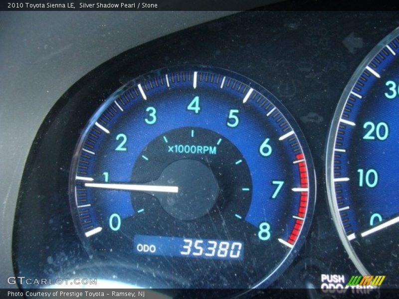 Silver Shadow Pearl / Stone 2010 Toyota Sienna LE