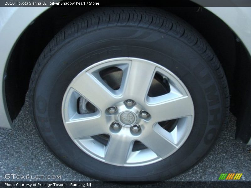 Silver Shadow Pearl / Stone 2010 Toyota Sienna LE
