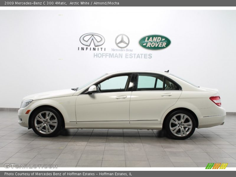 Arctic White / Almond/Mocha 2009 Mercedes-Benz C 300 4Matic