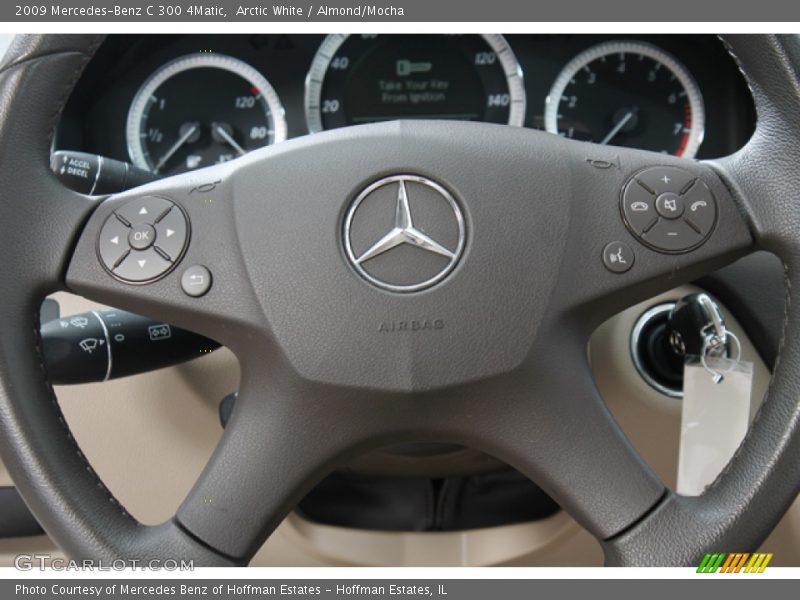 Arctic White / Almond/Mocha 2009 Mercedes-Benz C 300 4Matic