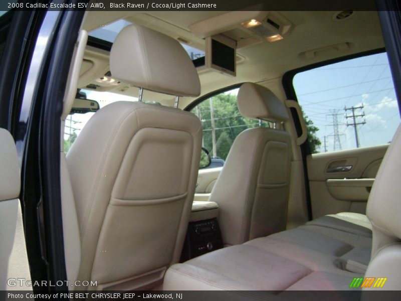 Black Raven / Cocoa/Light Cashmere 2008 Cadillac Escalade ESV AWD
