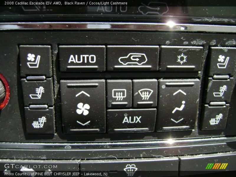 Black Raven / Cocoa/Light Cashmere 2008 Cadillac Escalade ESV AWD