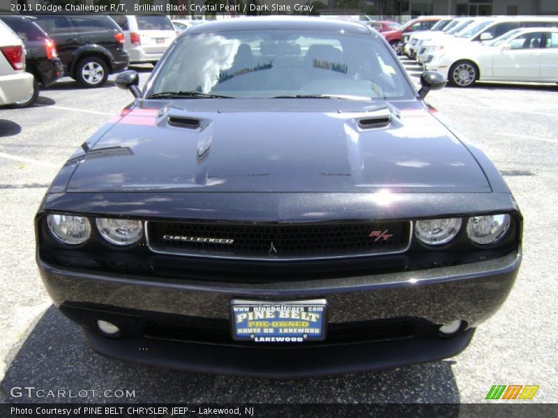 Brilliant Black Crystal Pearl / Dark Slate Gray 2011 Dodge Challenger R/T