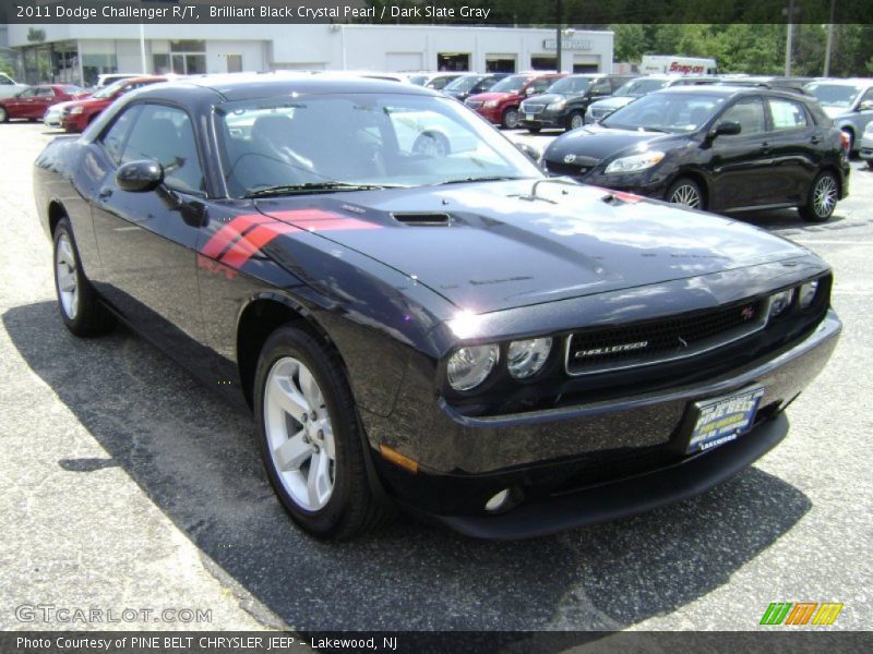 Brilliant Black Crystal Pearl / Dark Slate Gray 2011 Dodge Challenger R/T