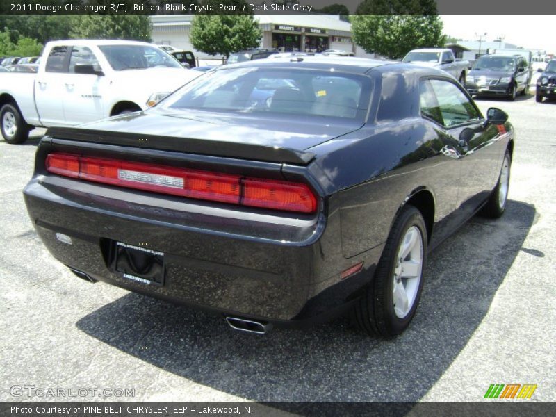 Brilliant Black Crystal Pearl / Dark Slate Gray 2011 Dodge Challenger R/T