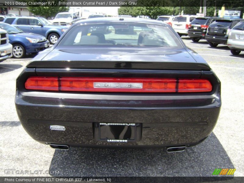 Brilliant Black Crystal Pearl / Dark Slate Gray 2011 Dodge Challenger R/T
