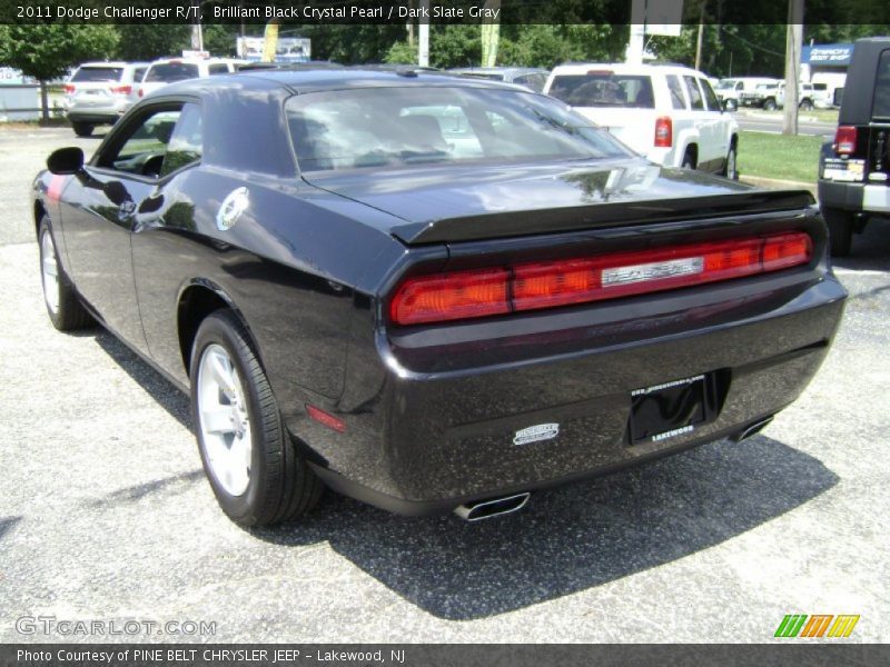 Brilliant Black Crystal Pearl / Dark Slate Gray 2011 Dodge Challenger R/T