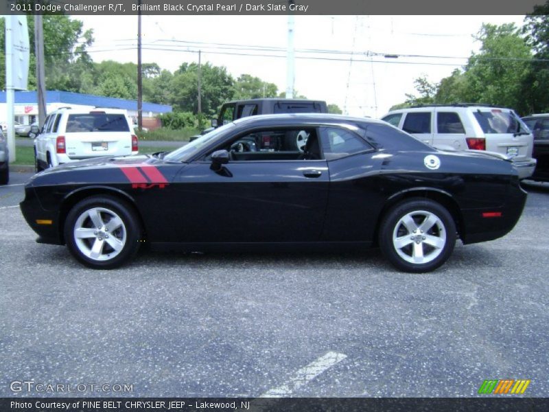 Brilliant Black Crystal Pearl / Dark Slate Gray 2011 Dodge Challenger R/T