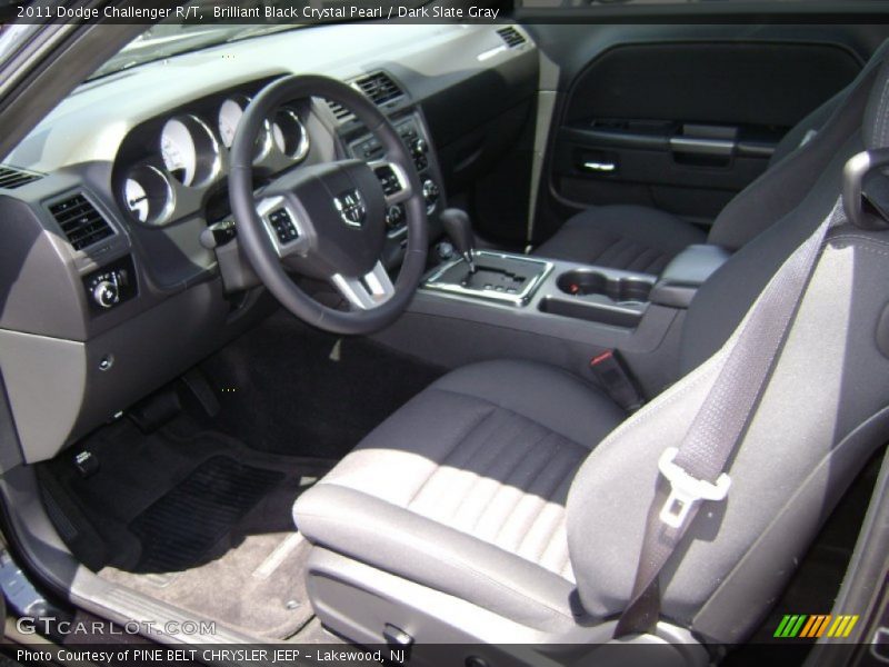 Brilliant Black Crystal Pearl / Dark Slate Gray 2011 Dodge Challenger R/T