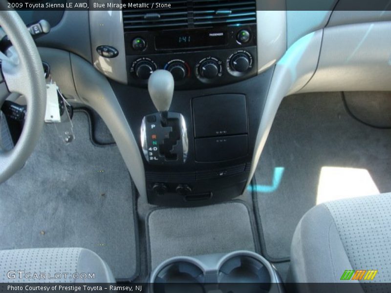 Blue Mirage Metallic / Stone 2009 Toyota Sienna LE AWD