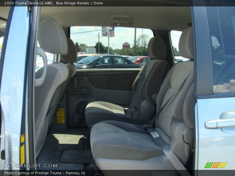 Blue Mirage Metallic / Stone 2009 Toyota Sienna LE AWD