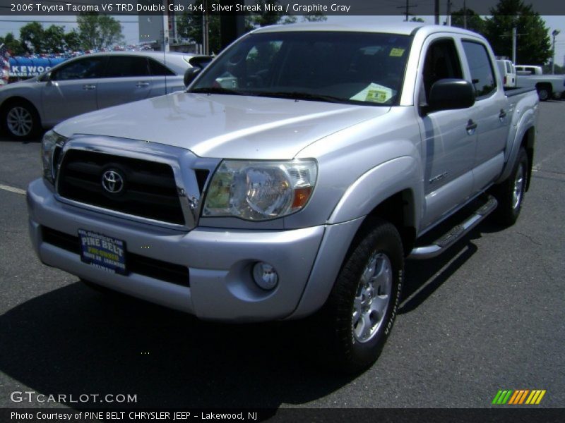Silver Streak Mica / Graphite Gray 2006 Toyota Tacoma V6 TRD Double Cab 4x4