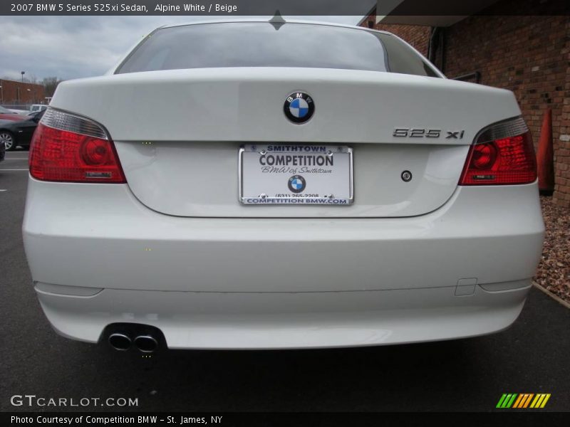 Alpine White / Beige 2007 BMW 5 Series 525xi Sedan