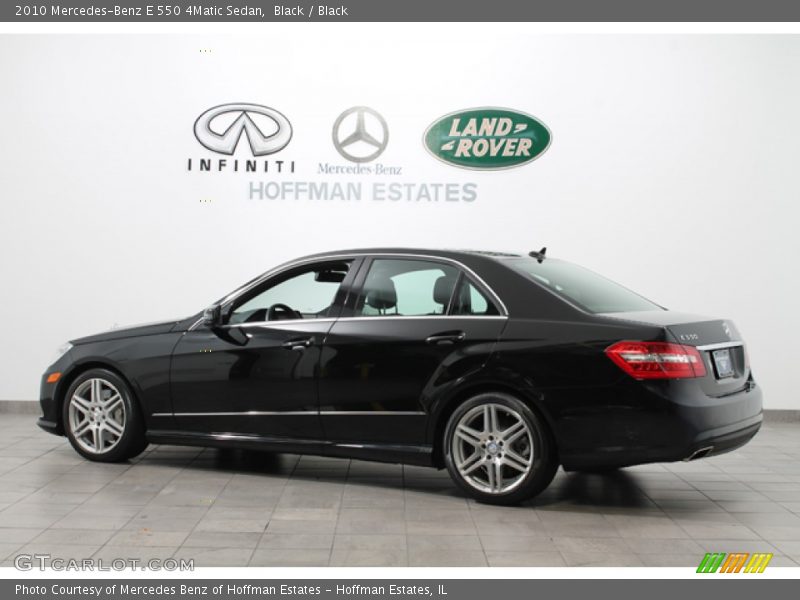 Black / Black 2010 Mercedes-Benz E 550 4Matic Sedan