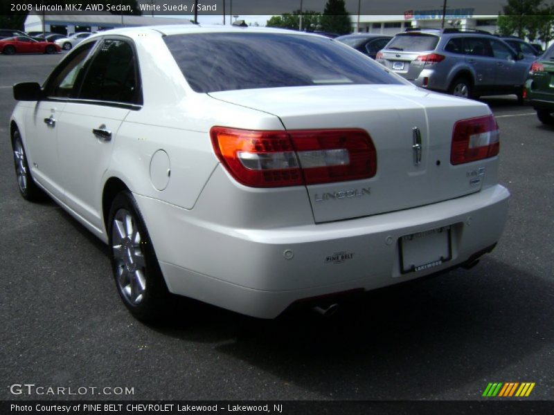 White Suede / Sand 2008 Lincoln MKZ AWD Sedan