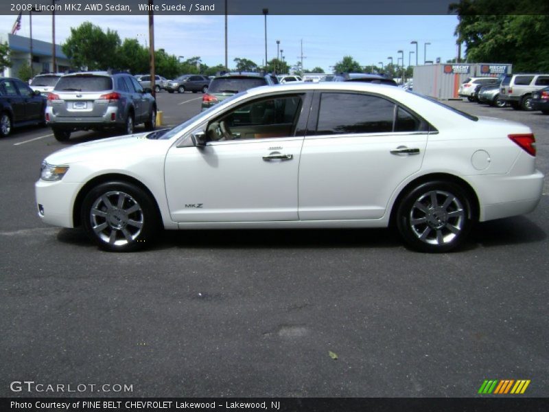 White Suede / Sand 2008 Lincoln MKZ AWD Sedan