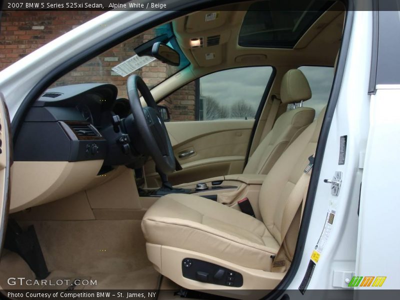 Alpine White / Beige 2007 BMW 5 Series 525xi Sedan