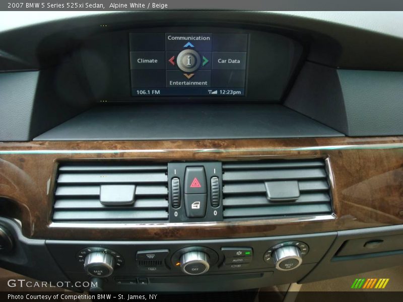 Alpine White / Beige 2007 BMW 5 Series 525xi Sedan