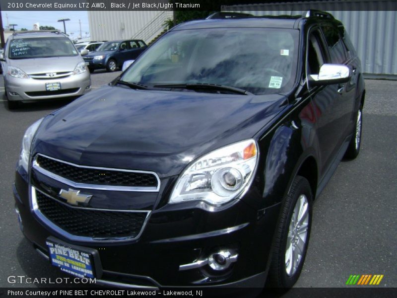 Black / Jet Black/Light Titanium 2010 Chevrolet Equinox LTZ AWD