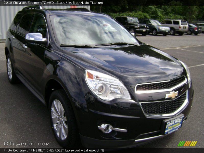 Black / Jet Black/Light Titanium 2010 Chevrolet Equinox LTZ AWD