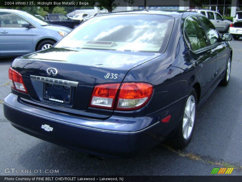 Midnight Blue Metallic / Beige 2004 Infiniti I 35