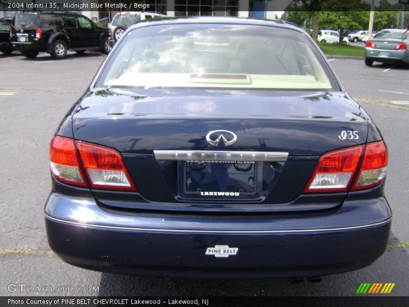 Midnight Blue Metallic / Beige 2004 Infiniti I 35